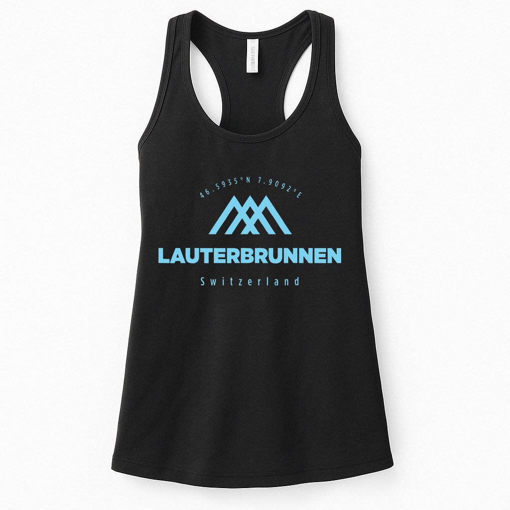 Lauterbrunnen Mountain Vacation Skiing Switzerland Womens Tank Top