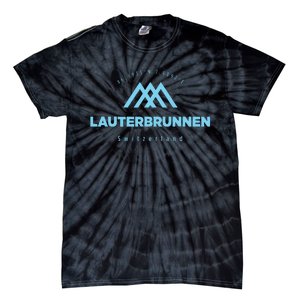 Lauterbrunnen Mountain Vacation Skiing Switzerland Tie-Dye T-Shirt