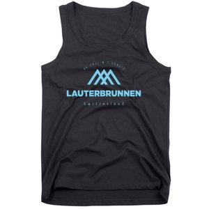 Lauterbrunnen Mountain Vacation Skiing Switzerland Tank Top