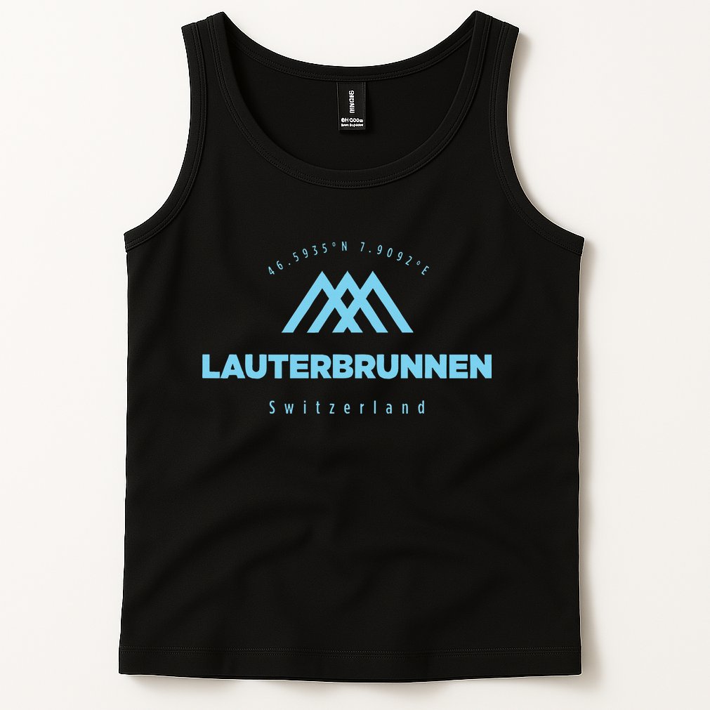 Lauterbrunnen Mountain Vacation Skiing Switzerland Tank Top