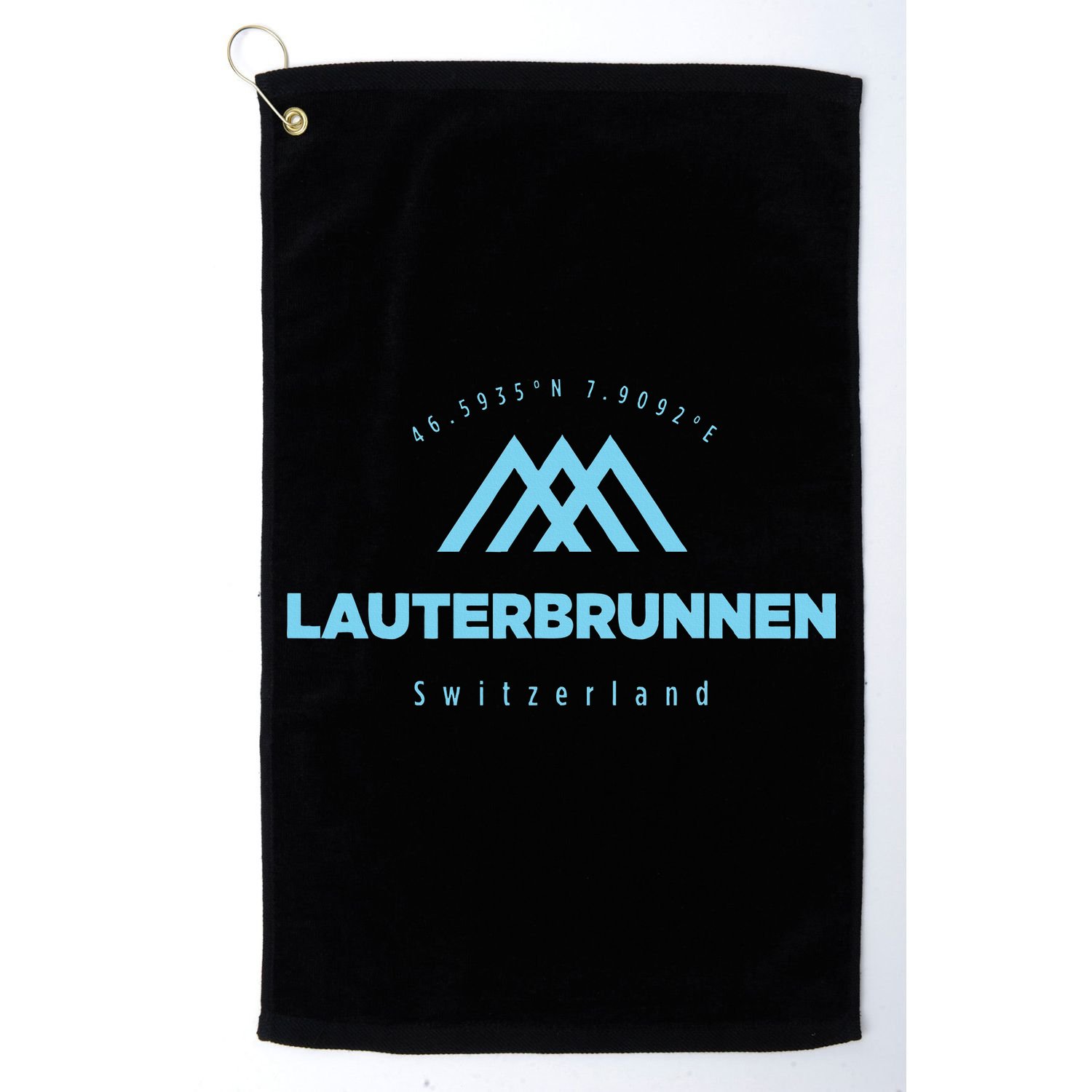 Lauterbrunnen Mountain Vacation Skiing Switzerland Golf Towel