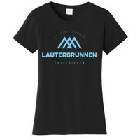 Lauterbrunnen Mountain Vacation Skiing Switzerland Women's T-Shirt