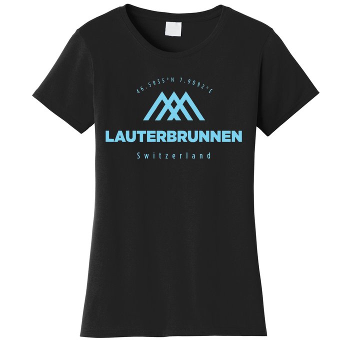 Lauterbrunnen Mountain Vacation Skiing Switzerland Women's T-Shirt