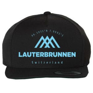 Lauterbrunnen Mountain Vacation Skiing Switzerland Wool Snapback Cap