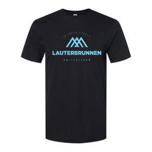 Lauterbrunnen Mountain Vacation Skiing Switzerland Softstyle CVC T-Shirt