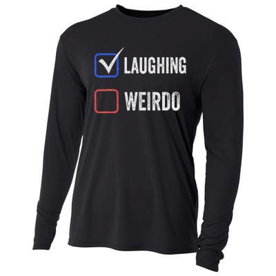 Laughing Madam Vs Weirdo Vote Kamala Harris For President Cooling Performance Long Sleeve Crew