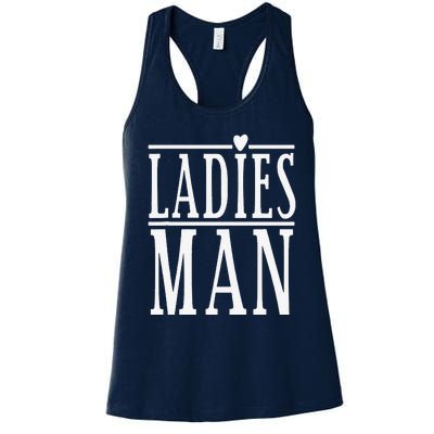 Ladies Man Valentine's Days Women's Racerback Tank