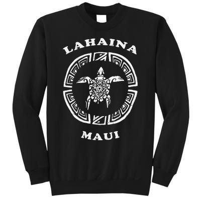 Lahaina Maui Vintage Retro Tribal Turtle Vacation Sweatshirt