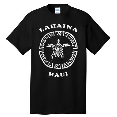 Lahaina Maui Vintage Retro Tribal Turtle Vacation Tall T-Shirt