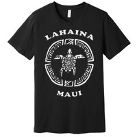 Lahaina Maui Vintage Retro Tribal Turtle Vacation Premium T-Shirt