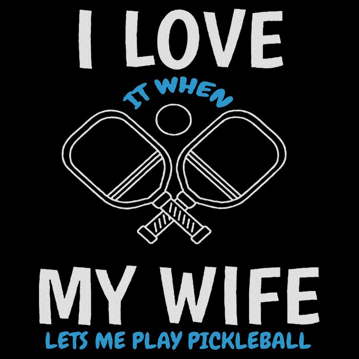 Love My Wife When She Let Me Play Pickleball Zip Tote Bag
