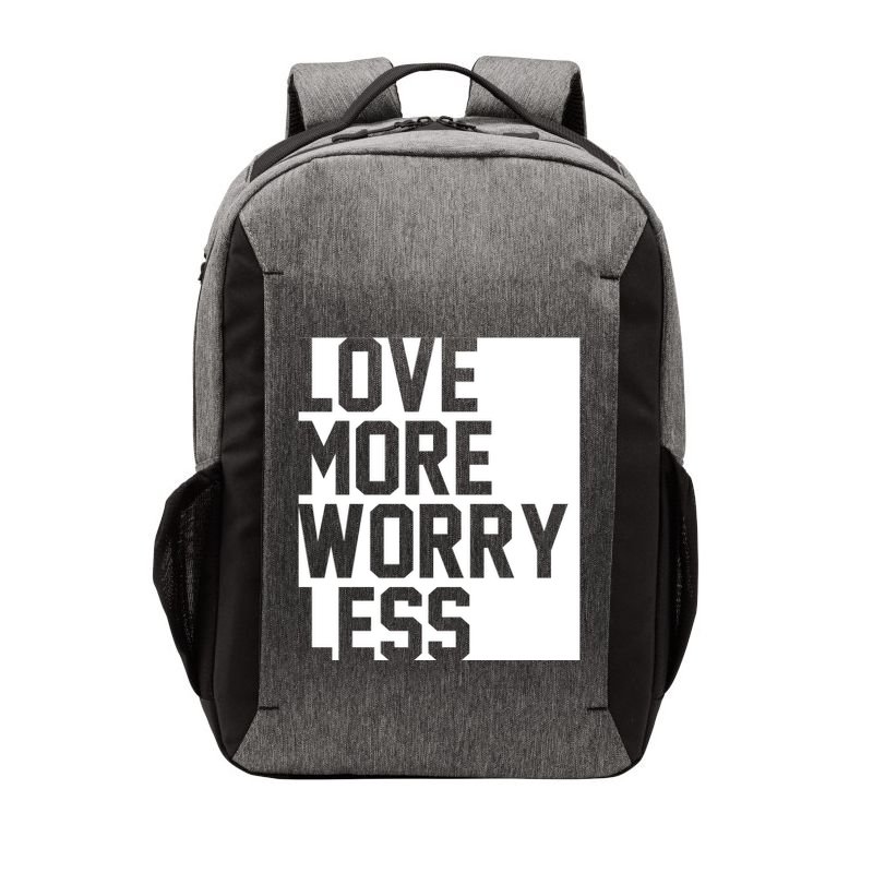 Love More Worry Less Quote Vector Backpack
