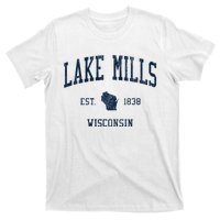 Lake Mills Wi Vintage Athletic Sports T-Shirt