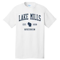 Lake Mills Wi Vintage Athletic Sports Tall T-Shirt