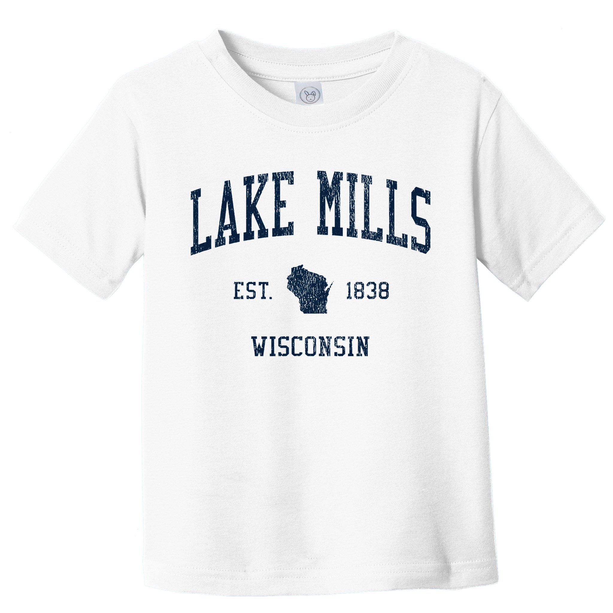 Lake Mills Wi Vintage Athletic Sports Toddler T-Shirt