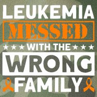 Leukemia Messed With The Wrong Family Leukemia Awareness Legacy Tie Dye Trucker Hat