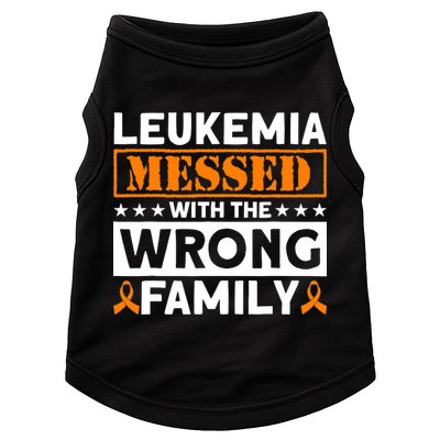 Leukemia Messed With The Wrong Family Leukemia Awareness Doggie Tank