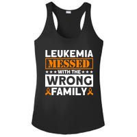 Leukemia Messed With The Wrong Family Leukemia Awareness Ladies PosiCharge Competitor Racerback Tank