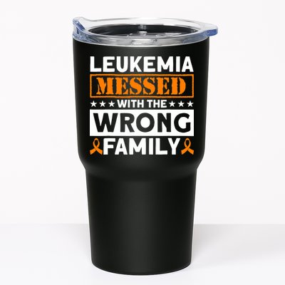 Leukemia Messed With The Wrong Family Leukemia Awareness Tumbler