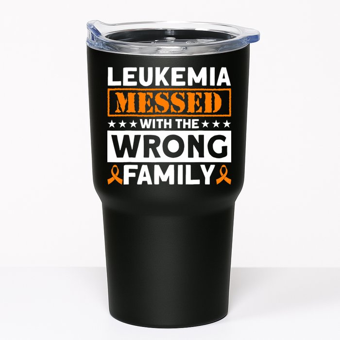 Leukemia Messed With The Wrong Family Leukemia Awareness Tumbler