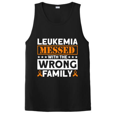 Leukemia Messed With The Wrong Family Leukemia Awareness PosiCharge Competitor Tank