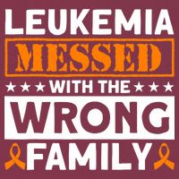 Leukemia Messed With The Wrong Family Leukemia Awareness 16oz Travel Tumbler