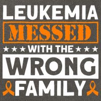 Leukemia Messed With The Wrong Family Leukemia Awareness Cotton Canvas Backpack