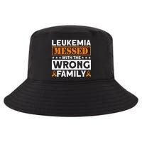 Leukemia Messed With The Wrong Family Leukemia Awareness Cool Comfort Performance Bucket Hat