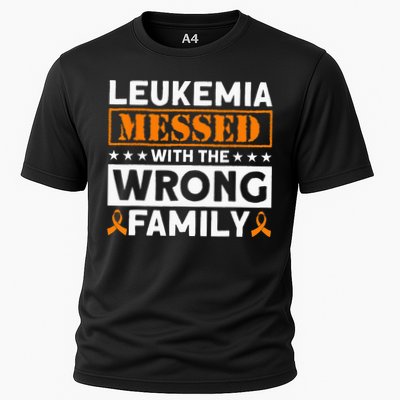 Leukemia Messed With The Wrong Family Leukemia Awareness Performance Shirt
