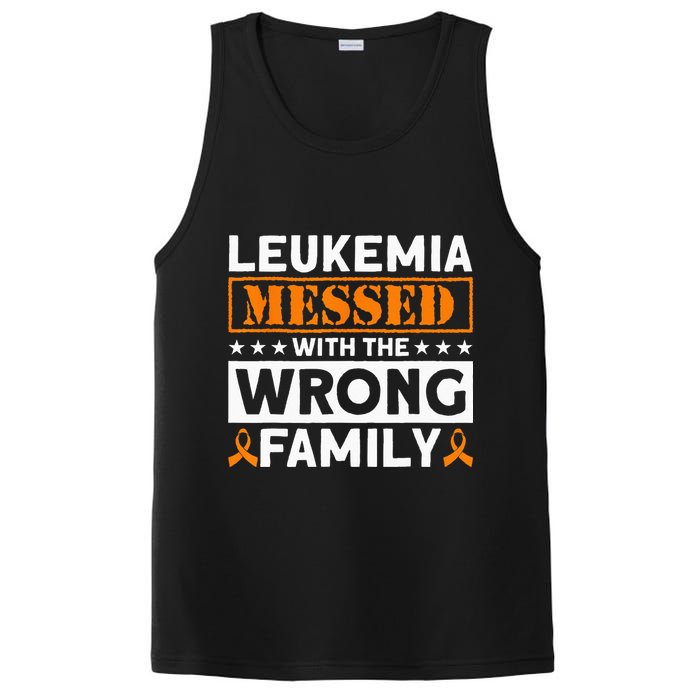 Leukemia Messed With The Wrong Family Leukemia Awareness PosiCharge Competitor Tank