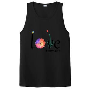 Love #Memalife Watercolor Flower Bird Grandma Mother's Day Gift PosiCharge Competitor Tank