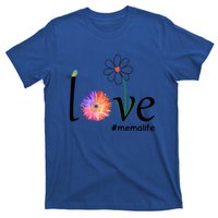 Love #Memalife Watercolor Flower Bird Grandma Mother's Day Gift T-Shirt