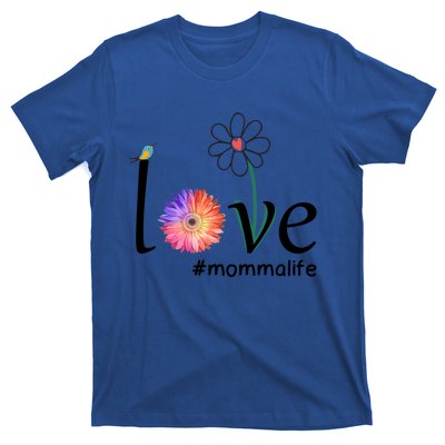 Love #Mommalife Watercolor Flower Bird Cute Mother's Day Gift T-Shirt