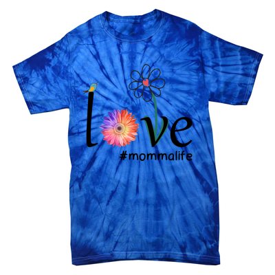 Love #Mommalife Watercolor Flower Bird Cute Mother's Day Gift Tie-Dye T-Shirt