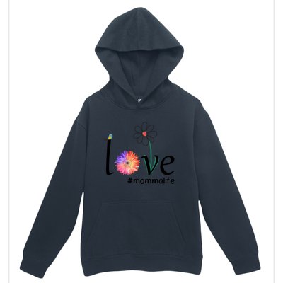 Love #Mommalife Watercolor Flower Bird Cute Mother's Day Gift Urban Pullover Hoodie