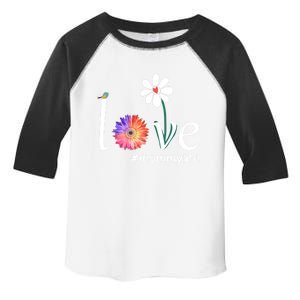 Love #Mommylife Watercolor Flower Bird Cute Mother's Day Gift Toddler Fine Jersey T-Shirt