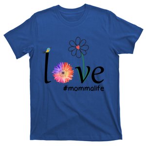 Love #Mommalife Watercolor Flower Bird Cute Mother's Day Gift T-Shirt