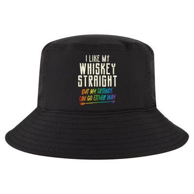 Like My Whiskey Straight Friends Lgbtq Gay Pride Proud Ally Cool Comfort Performance Bucket Hat