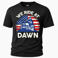 Lawn Mowing We Ride At Dawn Lawn Mower Cooling Performance Crew T-Shirt