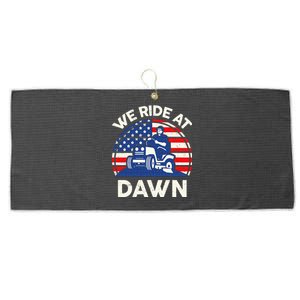 Lawn Mowing We Ride At Dawn Lawn Mower Large Microfiber Waffle Golf Towel