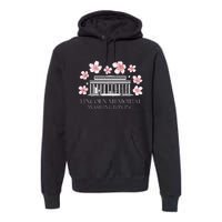 Lincoln Memorial Washington Dc Monut Cherry Blossoms Premium Hoodie