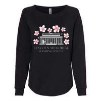 Lincoln Memorial Washington Dc Monut Cherry Blossoms Womens California Wash Sweatshirt