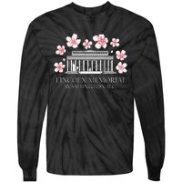 Lincoln Memorial Washington Dc Monut Cherry Blossoms Tie-Dye Long Sleeve Shirt