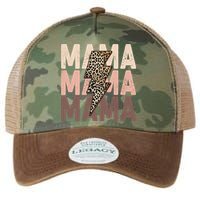 Leopard Mama With Thunder Bolt Lightning Bolt Legacy Tie Dye Trucker Hat