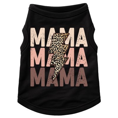 Leopard Mama With Thunder Bolt Lightning Bolt Doggie Tank
