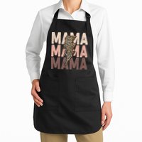 Leopard Mama With Thunder Bolt Lightning Bolt Apron