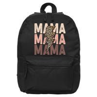 Leopard Mama With Thunder Bolt Lightning Bolt 16 in Basic Backpack