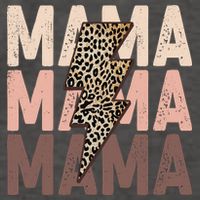 Leopard Mama With Thunder Bolt Lightning Bolt Vector Backpack