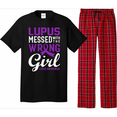 Lupus Messed With The Wrong Girl Lupus Awareness Support Pajama Set