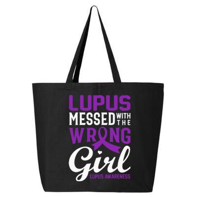 Lupus Messed With The Wrong Girl Lupus Awareness Support 25L Jumbo Tote